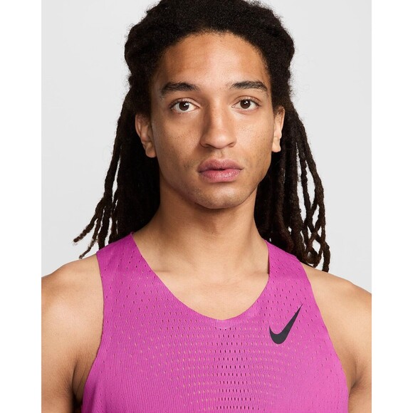 Nike Aeroswift Dri-Fit ADV Running Singlet Hot Fuchsia FN4231-518 Men's Medium - Picture 7 of 13